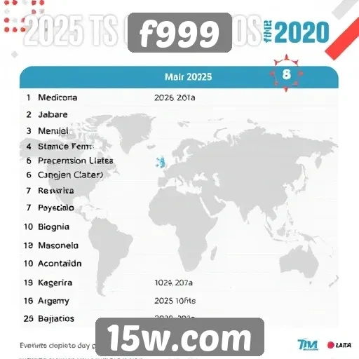 Eventos competitivos previstos para f999 em 2025